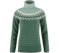 Fjallraven 84792-679-674 Övik Knit Roller Neck W Sweatshirt Women's Deep Patina-Misty Green Size XL