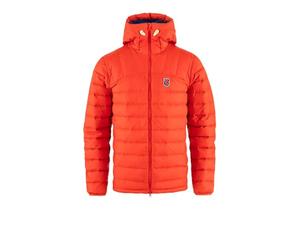 FJALLRAVEN 86121-214-525 Expedition Pack Down Hoodie M Sweatshirt Men's Flame Orange-UN Blue Size M