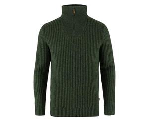 Fjallraven 86672-662 Övik Half Zip Knit M/Övik Half Zip Knit M Sweatshirt Men's Deep Forest Size L