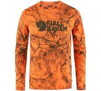 Fjallraven 86673-261 Värmland Wool LS M Sweatshirt Men's Orange Multi Camo Size XXL