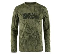 Fjallraven 86673-626 Värmland Wool LS M Sweatshirt Men's Green Camo Size M