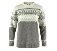 Fjallraven 86992-020-113 Övik Path Knit W Sweatshirt Women's Grey-Chalk White Size L