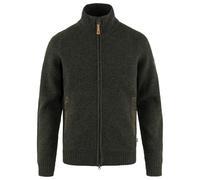 Fjallraven 87071-633 Övik Zip Cardigan Knit M Sweatshirt Men's Dark Olive Size S