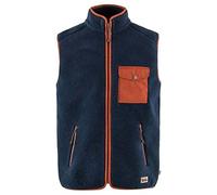 Fjällräven Vardag Pile Fleece Vest - Fleece vest - Men's Navy / Autumn Leaf L