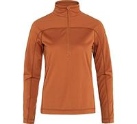 Fjallraven 87141-243 Abisko Lite Fleece Half Zip W Sweatshirt Women's Terracotta Brown Size XXS