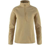 Fjallraven 87155-196 Övik Fleece Half Zip W Sweatshirt Women's Dune Beige Size XL