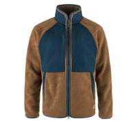 Fjallraven Vardag Pile Jacket Mens in Chestnut/Navy