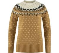 FJALLRAVEN 89941-232-113 Övik Knit Sweater W Sweatshirt Women's Buckwheat Brown-Chalk White Size XXS