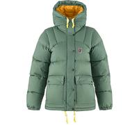 FJALLRAVEN 89995-614-161 Expedition Down Lite Jacket W Jacket Women's Patina Green-Mustard Yellow Size M