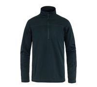 Fjallraven Abisko Lite Fleece Half Zip Mens in Dark Navy