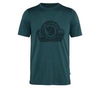 Fjällräven T-shirt Abisko Wool Classic Short Sleeve Merino Green/Blue L Men