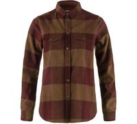 Fjallraven Canada Shirt Womens in Autumn Leaf/Bordeaux Red