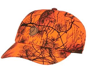 Fjallraven F77407-211 Lappland Camo Cap, Orange/Camo, S/M
