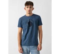 Fjällräven Fox Short Sleeve T-Shirt Solid Blue - XL