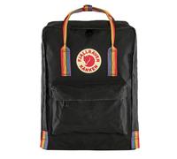 Fjallraven Kanken Classic Backpack Black Rainbow Pattern