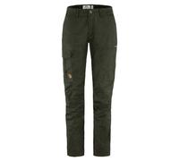 FJALLRAVEN Women's Karla Pro Trousers Curved W, Deep Forest, 34