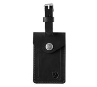 Fjallraven Leather Luggage Tag Black