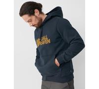 Fjallraven Logo Mens Hoodie - Dark Navy 555