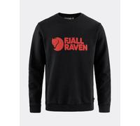 Men's Fjallraven Logo Mens Sweatshirt - Black - Size: 38