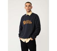 Fjällräven Logo Sweater Navy Blue Brown - L