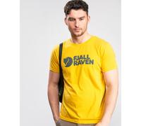Fjallraven Logo Mens T-Shirt - Yellow Cotton - Size Medium