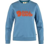 Fjallraven Logo Sweater Womens in Dawn Blue/Terracotta Brown