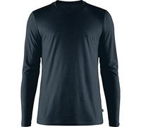 FJALLRAVEN Men's Abisko Wool Ls M T Shirt, Dark Navy, S UK