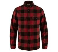 FJALLRAVEN Men's Övik Heavy Flannel Shirt M T, Red-Black, L