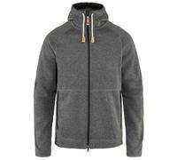Fjallraven Men's Ovik Fleece Hooded Jacket - Dark Grey