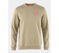 Fjallraven Mens Round Neck Cotton Sweatshirt in Beige - Tan - Size Medium