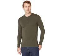 FJALLRAVEN Men's Singi Merino Henley Man, Deep Forest, M UK