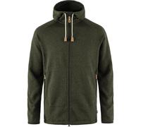 Fjallraven Ovik Fleece Hoodie Mens in Deep Forest