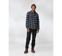 Fjallraven Ovik Heavy Flannel Mens Shirt - Dark Navy-Buckwheat Brown 555-232