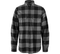 Fjallraven Ovik Heavy Flannel Shirt Mens in Black/Grey