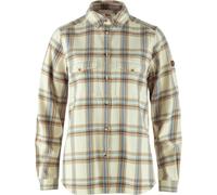 Fjallraven Ovik Heavy Flannel Shirt Womens in Chalk White/Fossil