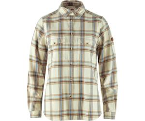 Fjallraven Ovik Heavy Flannel Shirt Womens in Chalk White/Fossil