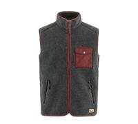 Fjallraven Vardag Pile Fleece Vest Dark Grey / Maroon