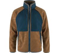 Fjallraven Vardag Pile Jacket Mens in Chestnut/Navy