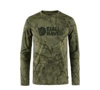 Fjallraven 86673-626 Värmland Wool LS M Sweatshirt Men's Green Camo Size L