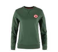 Fjällräven Women's 1960 Logo Badge Sweater – Olive (L, Deep Patina)