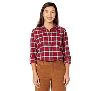 Fjallraven Women's Ã-vik Flannel W Long Sleeved T shirt, Red, XL UK