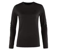 Fjällräven Women's Long Sleeve Abisko Wool L/S – Merino, Black, Size L