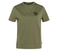 Fjällräven - Women's Fox Boxy Logo Tee - T-shirt size S, olive