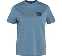 Fjallraven Women's Fox Boxy Logo Tee W T-Shirt, Dawn Blue, M