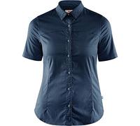 FJALLRAVEN Women's High Coast Stretch Short Sleeve T Shirt with Chest Pocket, Blue (Navy), M UK