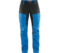 FJALLRAVEN Women's Keb Reg Curved Cut Trekking Pants with High Waist and Accented, Blue (Un Blue - Stone Grey), 6 UK
