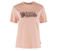 Fjallraven Lush Logo T-Shirt Womens in Chalk Rose