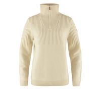 Fjällräven Women's Övik Half Zip Knit Wool Jumper Size M Sand