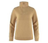 Fjallraven Womens Ovik Half Zip Knit Dune Beige