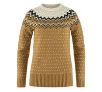 Fjallraven Womens Ovik Knit Sweater Buckwheat Brown / Chalk White